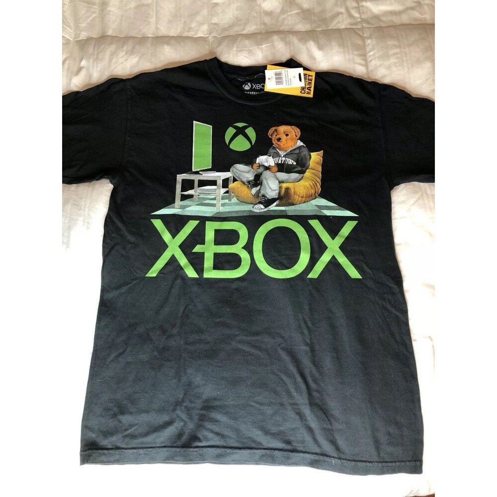 NEW RARE - Chinatown Market XBOX BEAR T-SHIRT Size Small BLACK 100% Cotton